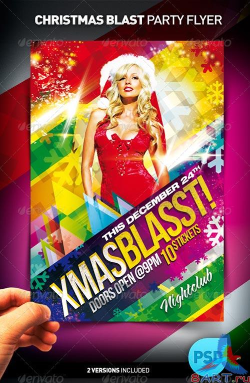 GraphicRiver Xmas Blasst Party Flyer GraphicRiver Xmas Blasst Party Flyer
