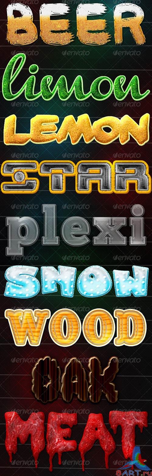 GraphicRiver 20 Exclusive Photoshop Layer Styles Pack vol.2