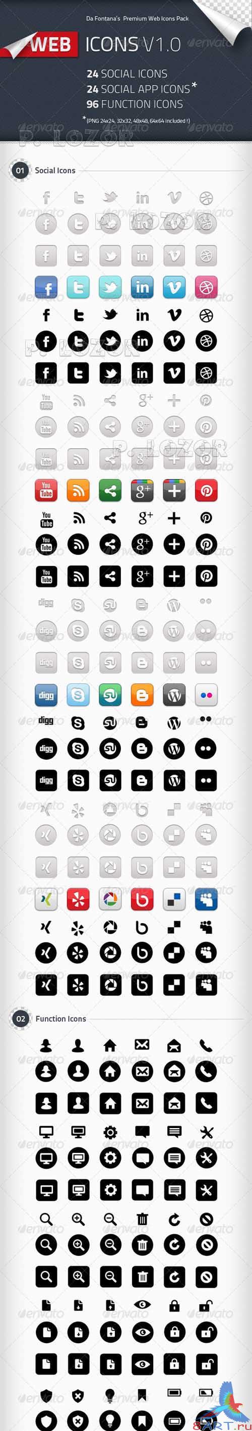 Social Icons Social App Icons Function Icons