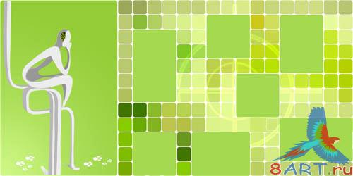 PSD - Green Stylish Template PSD - Green Stylish Template