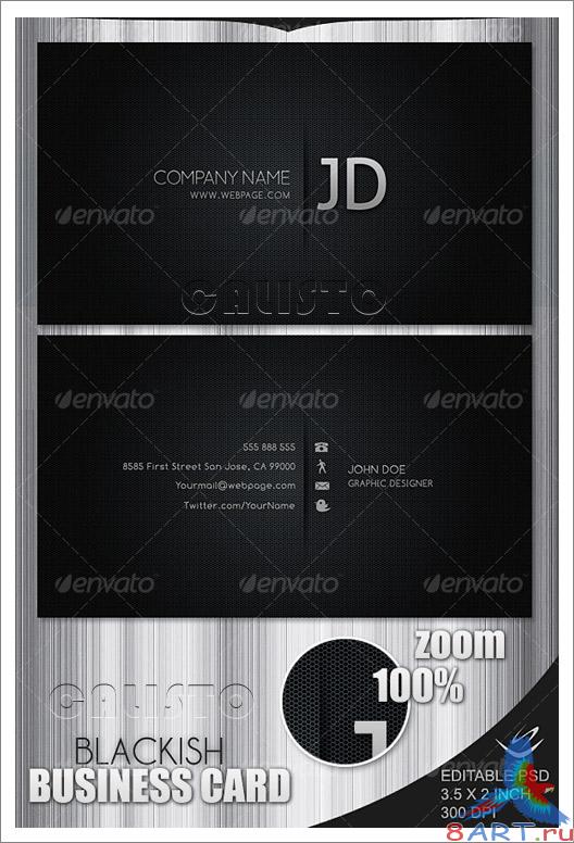 Blackish Business Card - GraphicRiver