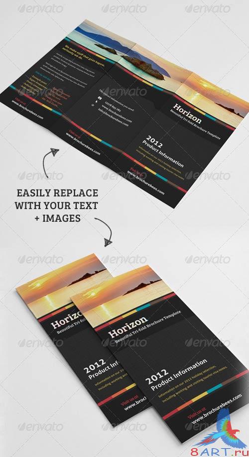 GraphicRiver Horizon Tri Fold Brochure Template GraphicRiver Horizon Tri Fold Brochure Template
