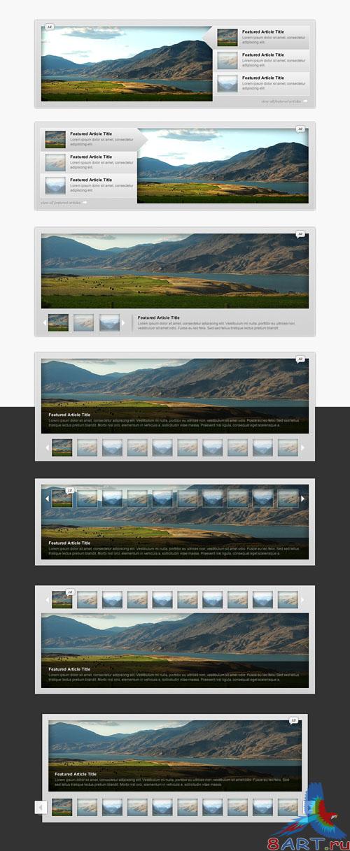 Featured Content Web Sliders - Medialoot