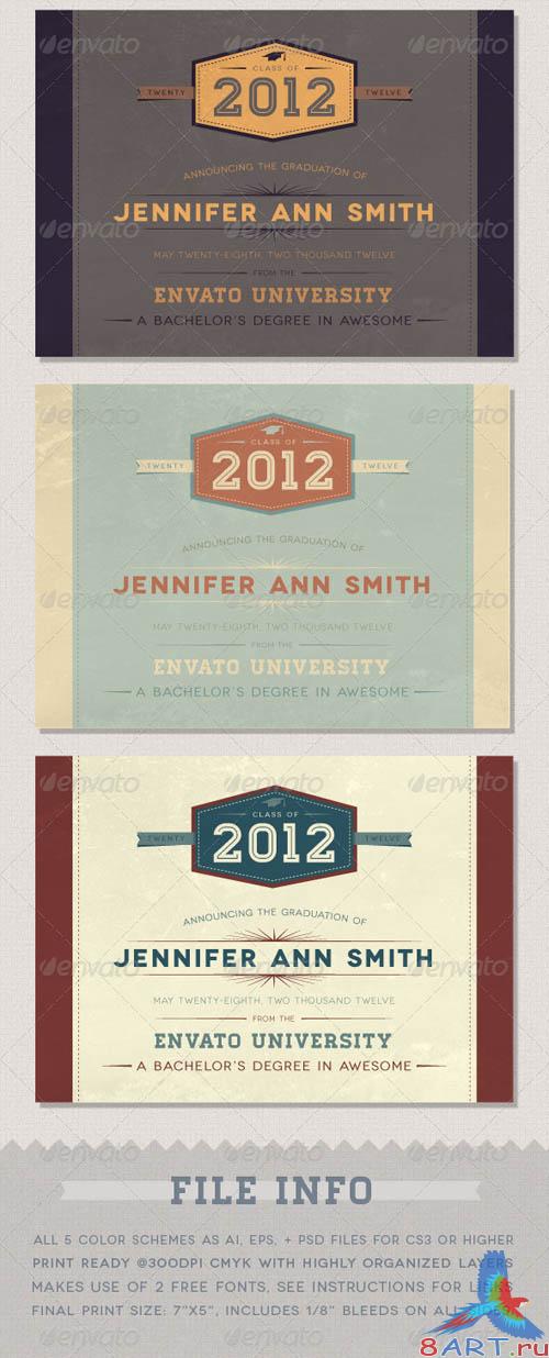 GraphicRiver Graduation Announcement