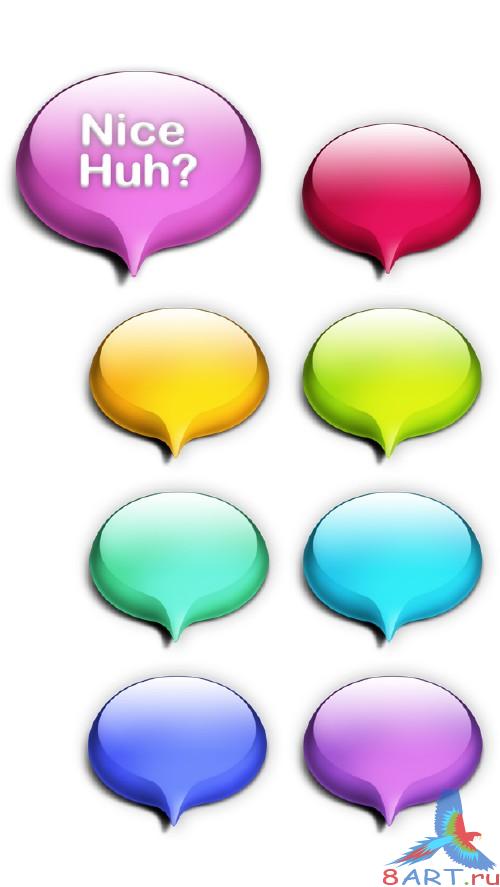 Glossy Bubble PSD Graphics