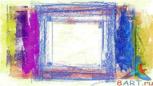 PSD - Creative Drawing Colorful Frames PSD - Creative Drawing Colorful Frames