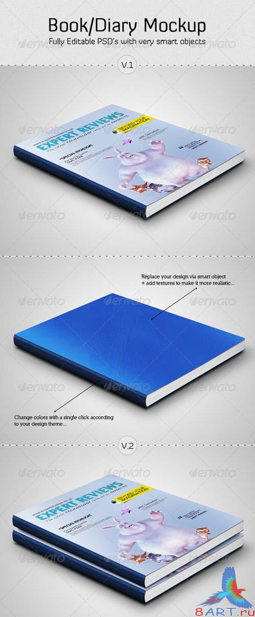 GraphicRiver Book / Diary Mockup