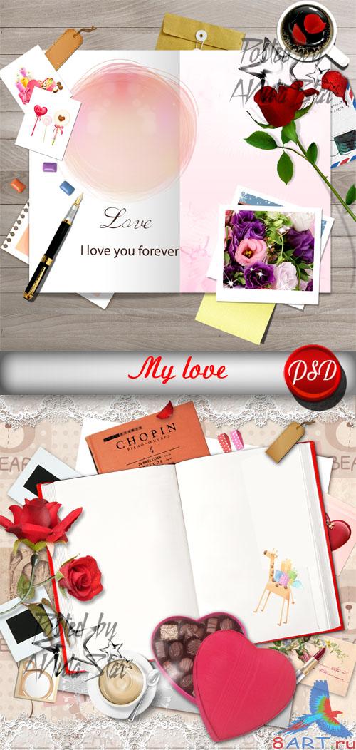My love # 2 PSD   