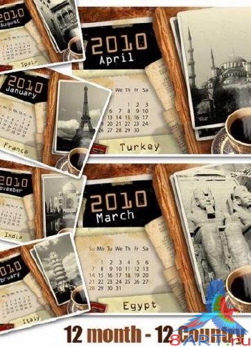 Countries of the World - 2010 Calendar