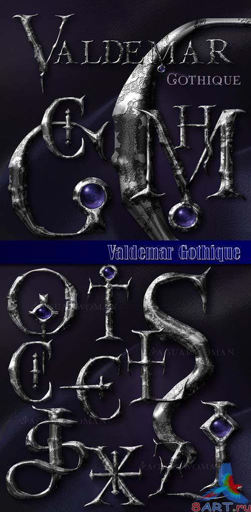 Valdemar Gothique Alphabet