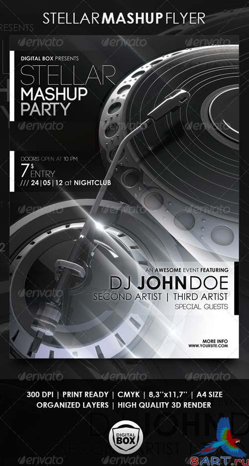 GraphicRiver Stellar Mashup Flyer GraphicRiver Stellar Mashup Flyer