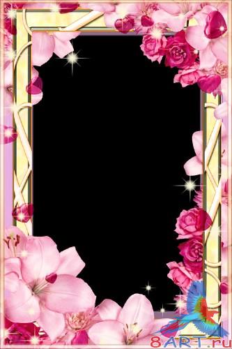 Романтическая рамка в угоду кому фото - Нежность лилий Романтическая рамка в угоду кому фото - Нежность лилий