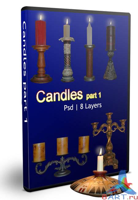 Candles part 1 / psd