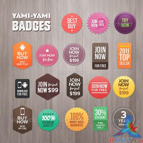 GraphicRiver Yami Yami Badges