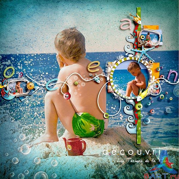 Морской скрап-набор Frissons d'ecume Морской скрап-набор Frissons d'ecume