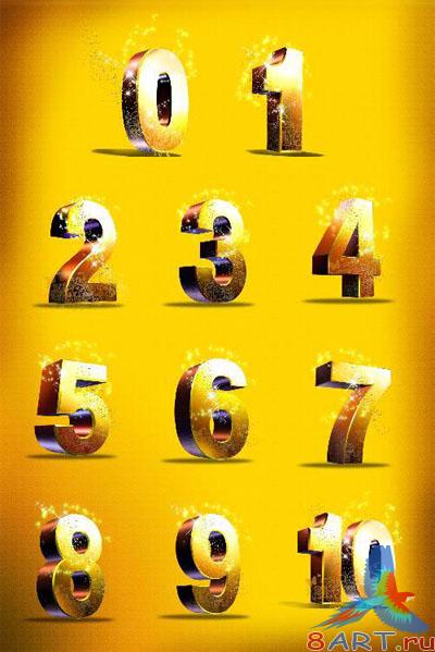Golden Numbers PSD Template