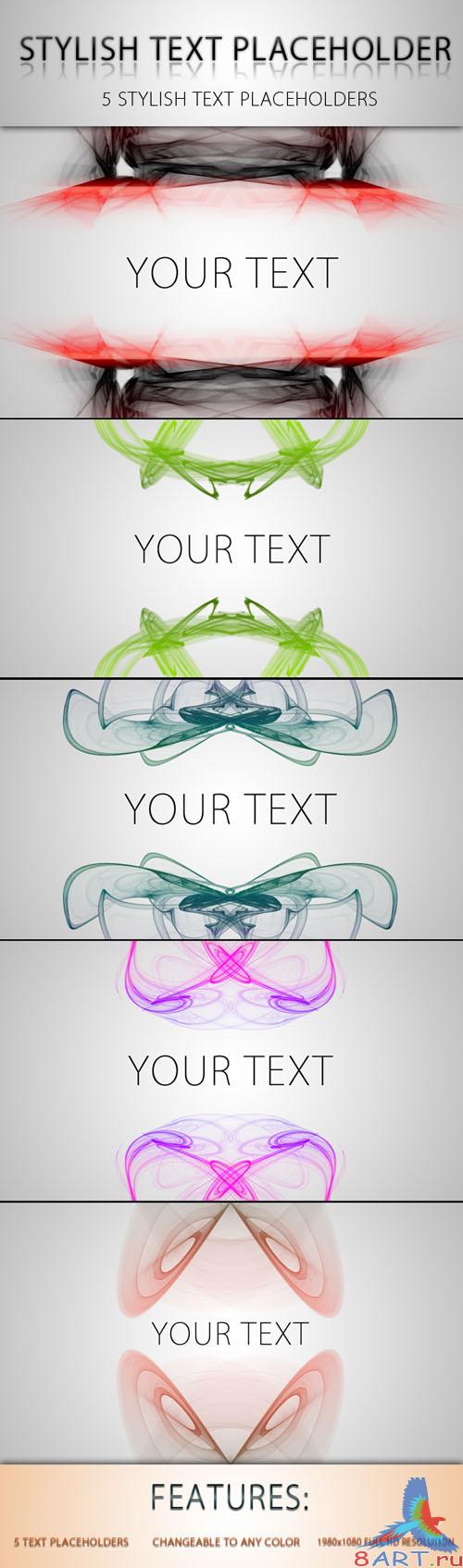 Stylish Text Placeholder PSD Template