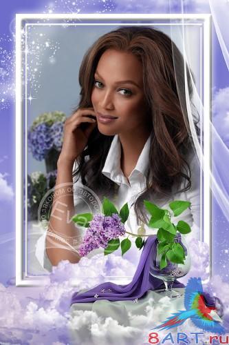 Рамка на фотошопа - в течение облаках Рамка в пользу кого фотошопа - на облаках