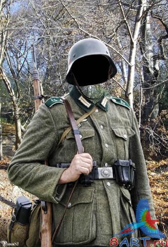 Шаблон в пользу кого фотомонтажа - военная униформа Шаблон в интересах фотомонтажа - военная униформа