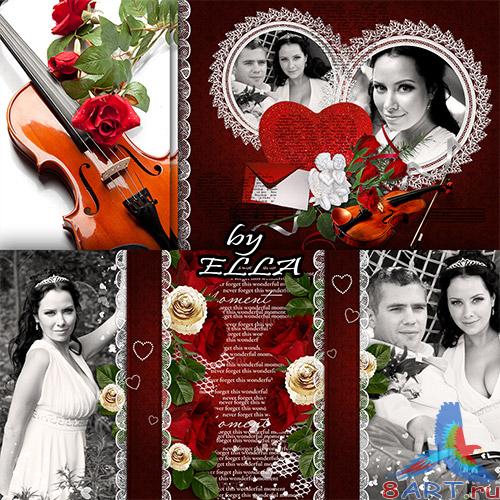 Свадебно-романтическая фотокнига- Любовь,как роза красная Свадебно-романтическая фотокнига- Любовь,как роза красная