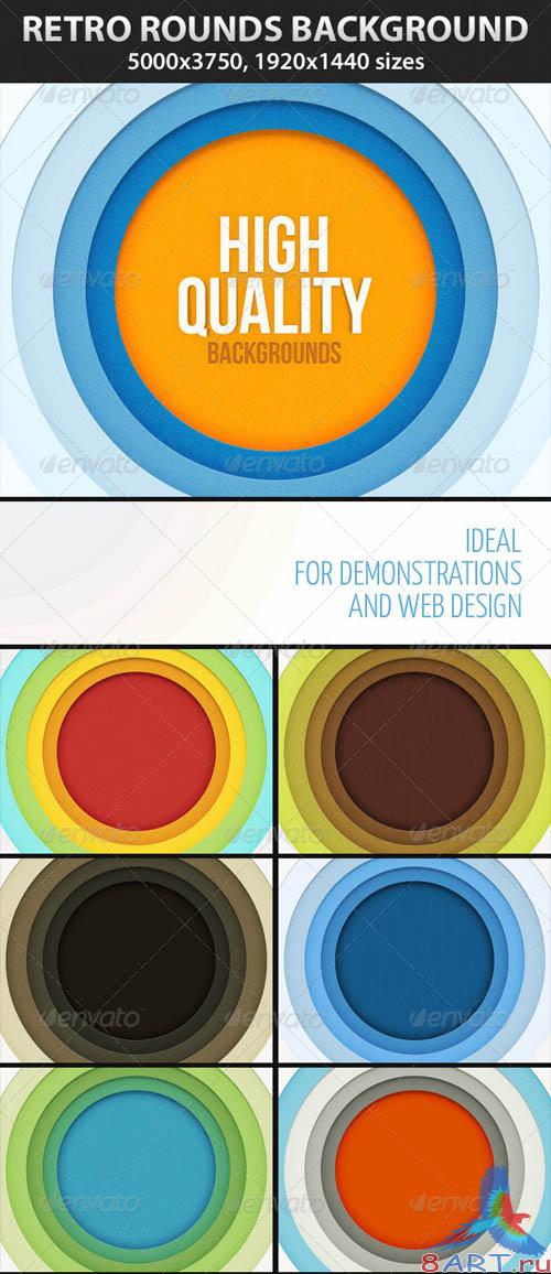 GraphicRiver Retro Rounds Background GraphicRiver Retro Rounds Background