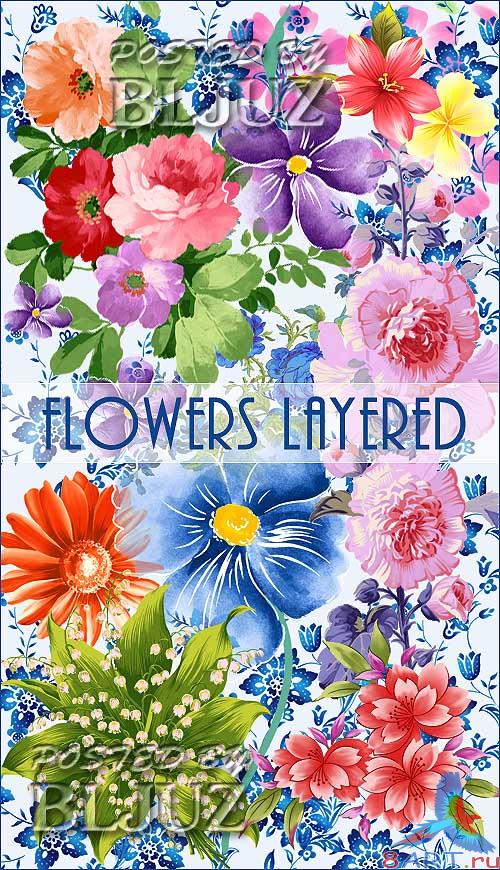 Flowers Layered