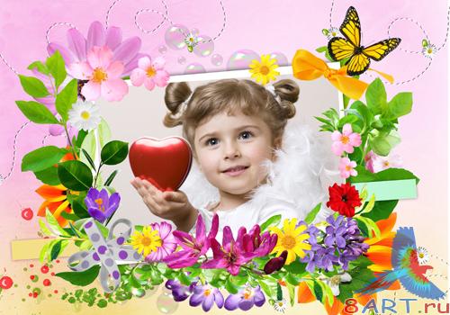 PSD frame - Power of colors