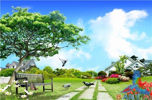 PSD - Modern country cottages