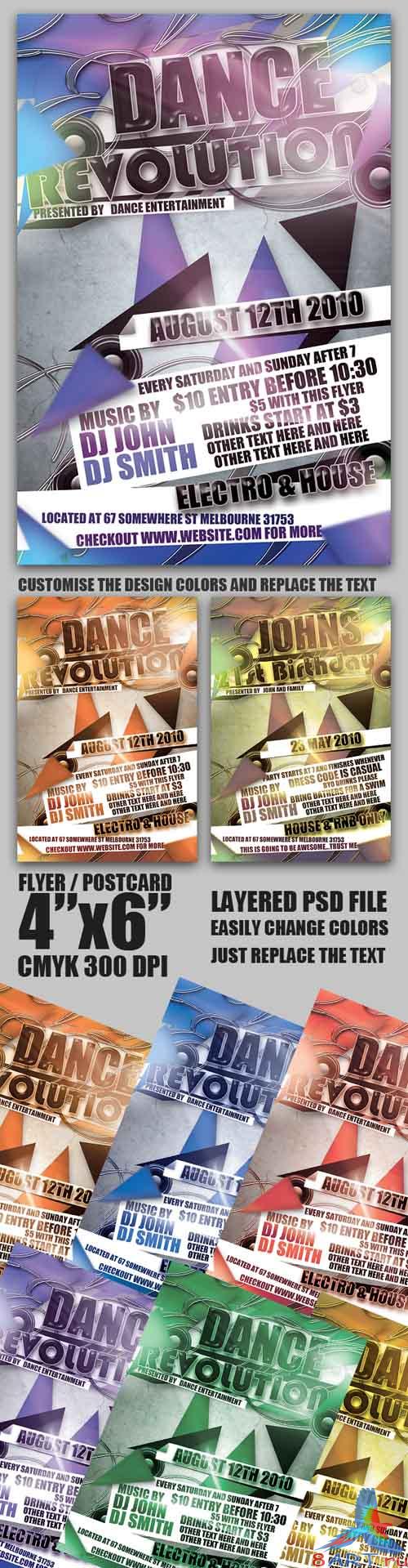Dance Revolution flyer template - GraphicRiver Dance Revolution flyer template - GraphicRiver