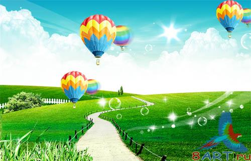 PSD - Fantasy Style Landscapes