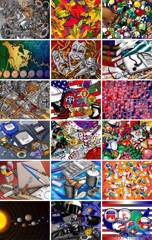 PSD Source - Life in illustrations PSD Source - Life in illustrations