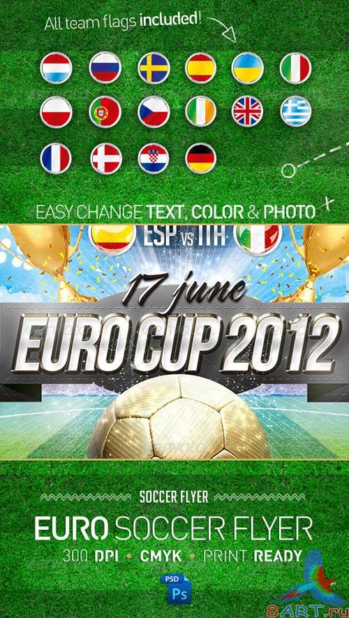 GraphicRiver Euro Soccer Cup 2012 Flyer Template Football
