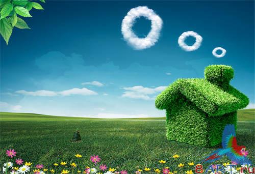 PSD - Bright Grass House PSD - Bright Grass House