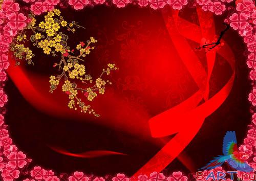 PSD - Bright Floral Template