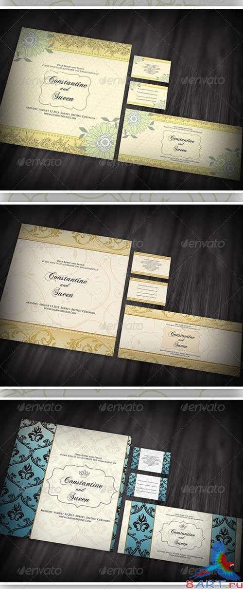 GraphicRiver 5 items Wedding - Invitation + Save The Date
