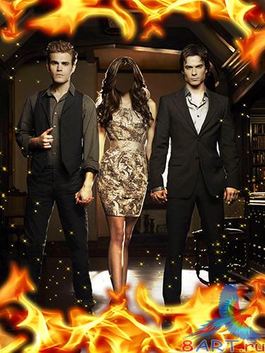 Шаблон со знаменитостями сериала Дневники вампира Шаблон со знаменитостями сериала Дневники вампира