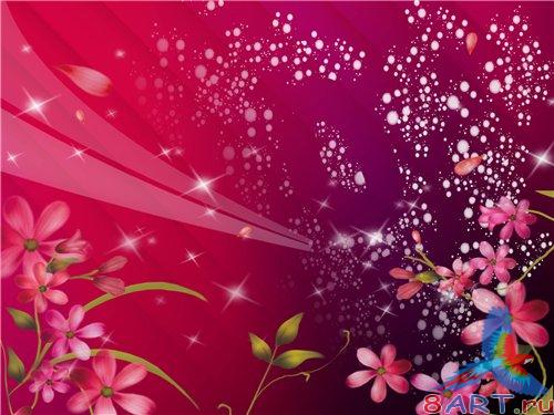 PSD - Red Flowers Pattern PSD - Red Flowers Pattern