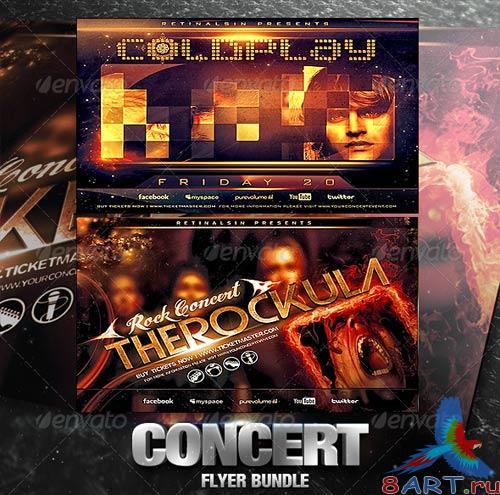 GraphicRiver Concert Flyer Bundle