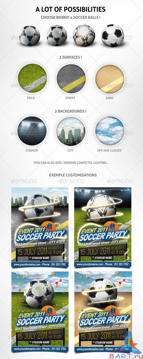 GraphicRiver Soccer event flyer GraphicRiver Soccer event flyer