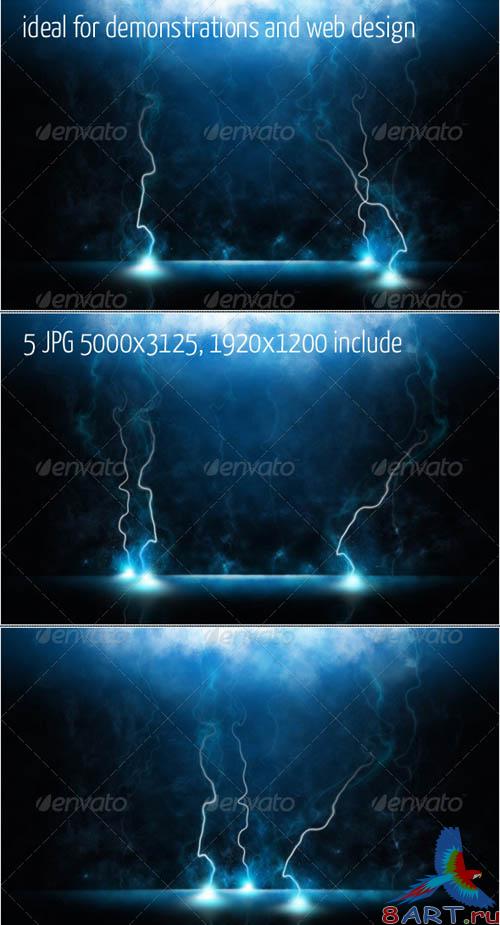 GraphicRiver Magic Lightning Backgrounds