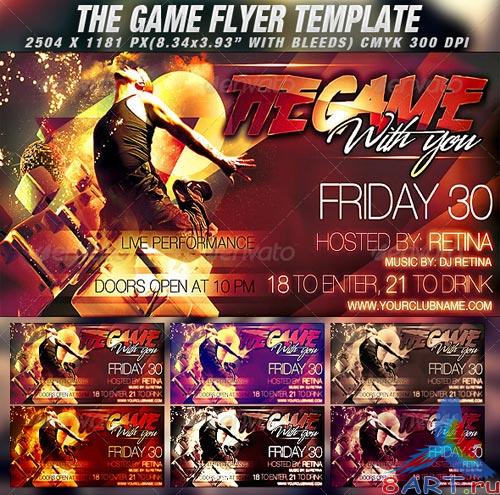 GraphicRiver The Game Flyer Template GraphicRiver The Game Flyer Template