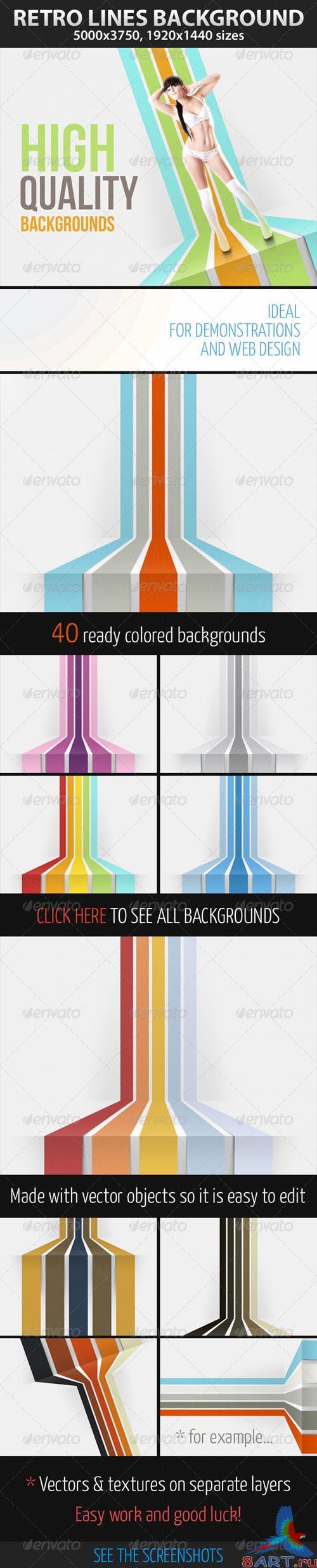 GraphicRiver Retro Lines Background GraphicRiver Retro Lines Background