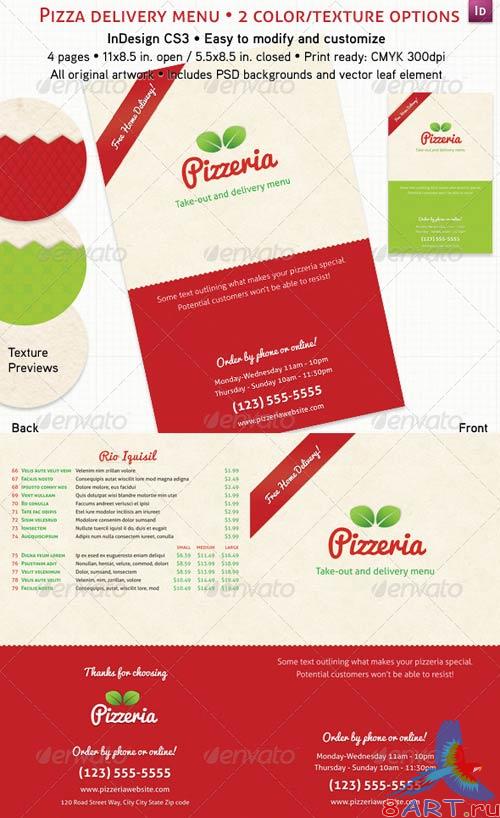 GraphicRiver Pizzeria Menu (4 Pages) GraphicRiver Pizzeria Menu (4 Pages)