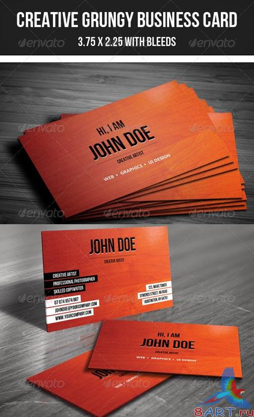 GraphicRiver Creative Grungy Business Card - 26
