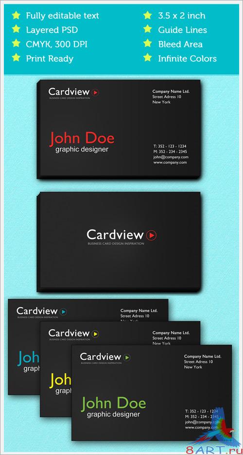 Business Card Psd Template