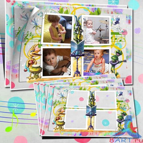 Детская фоторамка - Музыкальные ребята Детская фоторамка - Музыкальные ребята