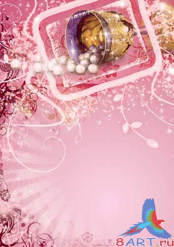 Шаблоны в видах открыток равно фотографий - Рассыпанный жемчуг Шаблоны в видах открыток равно фотографий - Рассыпанный жемчуг