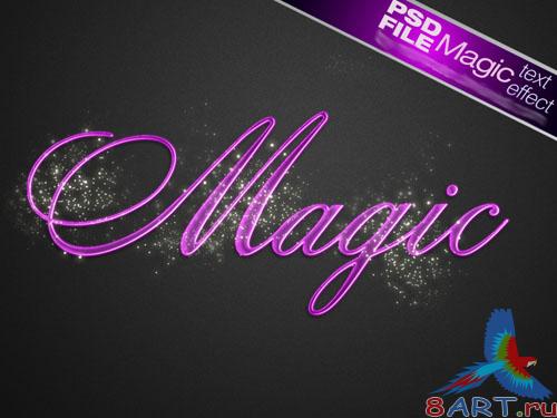 PSD Template - Magic Text Effect PSD Template - Magic Text Effect
