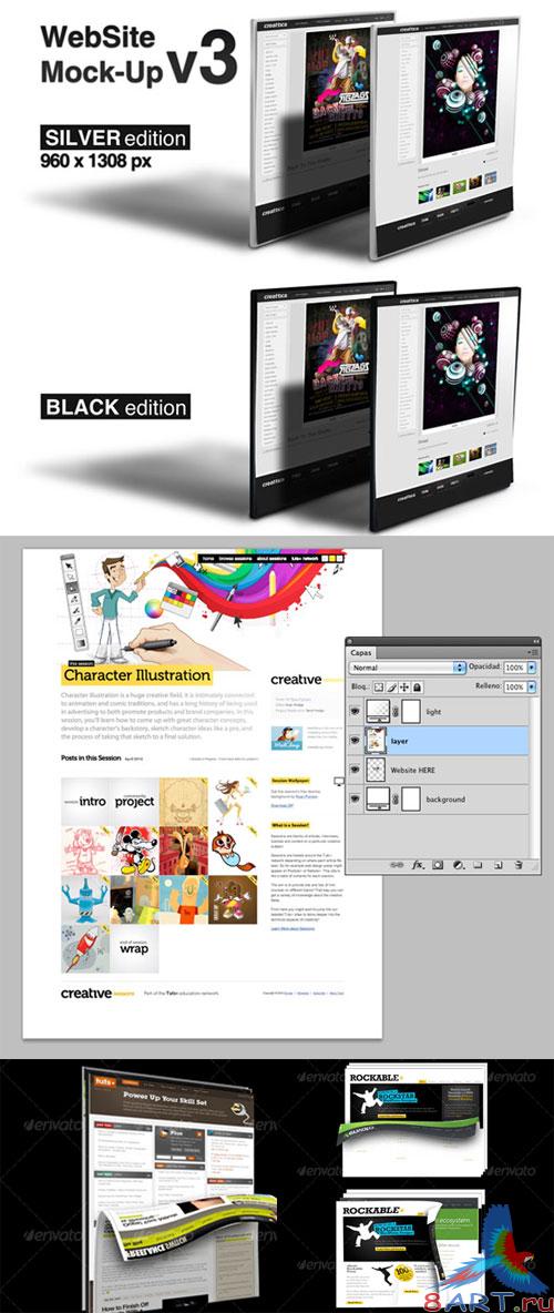 GraphicRiver - Website Mockup Pack