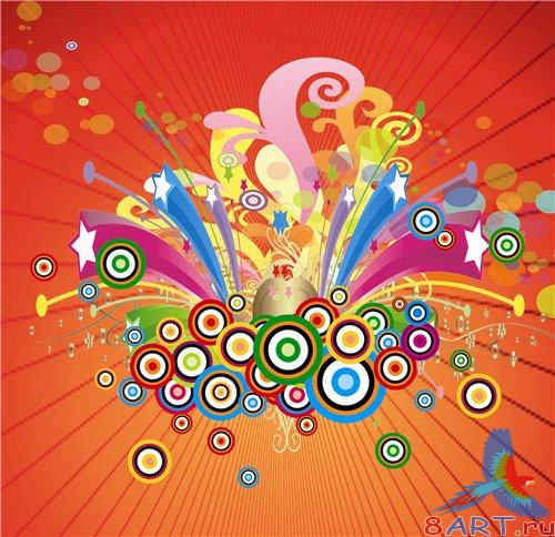 PSD - Orange Abstract Theme